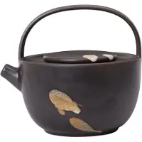Ferm Living Koyo teekannu 0,85 l Tummanruskea-buff