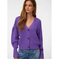 Vero Moda Neuletakki 'VMLEA' tummanvioletti