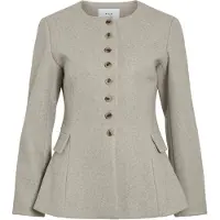 Vila Vizikka L/S Waist Jacket/Bfs - Beige - 40