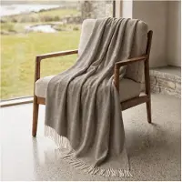 THE WHITE STONE Sisustustorkku - - Olohuone 130x170 cm - Taupe - 75% puuvillaa - 230 g/m²