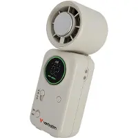 Verbatim Cool 'n' Go Ice Touch Mini Handheld Fan, ladattava käsituuletin, valkoinen/hopea