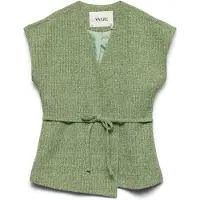 Vero Moda Awchanel V-Neck Waistcoat - Green - 38