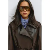 Gina Tricot  - Bold sunglasses - Aurinkolasit - Ruskea - ONESIZE - Naiset