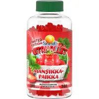 Sana-Sol Vitanallet Mansikkapaikka monivitamiini 180 kpl 180 kpl
