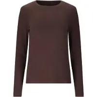 Athlecia Tinashe V2 W Rib Ls Tee - Brown - 42