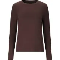 Athlecia Tinashe V2 W Rib Ls Tee - Brown - 40