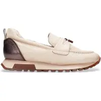 Hispanitas for woman. PHI265164 Oregon beige leather sneakers (41), 1 to 3 cm, None, Casual