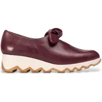 Wonders for woman. C-7611 Leather shoes Simon 11 maroon (39), Flat, Laces, Casual
