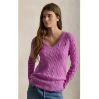 Ralph Lauren for woman. 211971866504 Pink cashmere and wool jumper (XL), Casual, Long sleeve