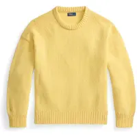 Ralph Lauren for woman. 211B17753001 Yellow round-neck woollen jumper (M), Casual, Long sleeve