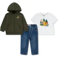 Levi's Kids 3P-3Pc Pant Set - Khaki green - 98