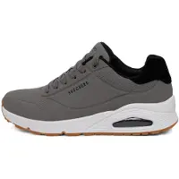 SKECHERS Matalavartiset tennarit 'UNO - SUITED ON AIR' antrasiitti / musta