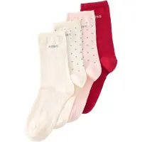 BOSS Sukat kerma / pastellinpinkki / punainen / valkoinen