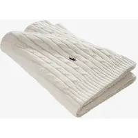 Ralph Lauren Home Rlcable Throw - White - 130X180CM