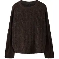 LMTD Neulepaita 'NLFKLEAVECABLE' tummanruskea