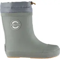 Mikk-Line Wellies Winter - Barefoot - Khaki green - 27