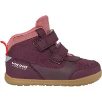 Viking Aspen Barefoot 2V Mid Vedenpitävät Lenkkarit, Plum, 34