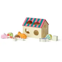 Kids Concept Sorter Box House Swedish Candy - Multi/patterned - ONE SIZE