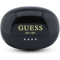 GUESS Metallic Finish Classic Logo OWS langattomat kuulokkeet - musta