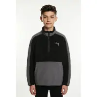 Puma Ess Elevated Winterized Relaxed Half-Zip - Black - 128