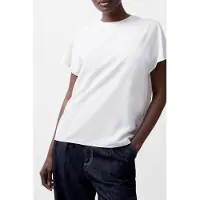 French Connection Caprina Crepe Crew Neck Top - White - XL