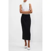 French Connection Morgan Tailored Midi Skirt - Black - 34
