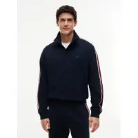 Tommy Hilfiger Half Button Down - Navy - L