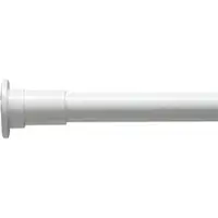 Croydex Self-Supporting Curtain Rod White - max 120 cm