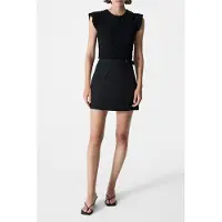 French Connection Azra Twill Mini Skirt - Black - 42
