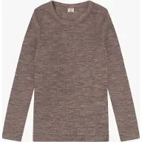 CeLaVi Blouse Ls - Solid - Brown - 100