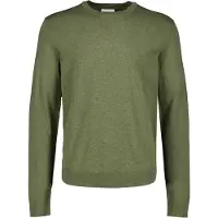 Lindbergh Soft Viscose Blend O-Neck Knit - Khaki green - XXL