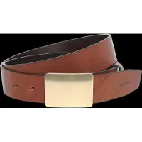 Levi's Ryder Plaque Buckle Belt Choco - Brown - 110