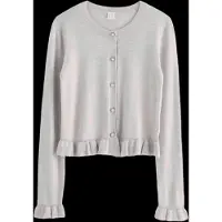 Lindex Cardigan In Merino Wool - Grey - 158/164