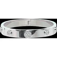 Tory Burch Icon Hinge Bracelet - Silver - M