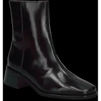 Wonders for woman. D-1601_5715_5792 Ayla 01 Black Leather Ankle Boots (40), 5 to 8 cm, Zip, Casual