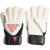 Adidas Maalivahdin Hanskat Predator Match Fingersave Chaos Vs Control - Valkoinen/musta/solar Turbo, koko 11