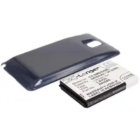 123accu Samsung Galaxy Note 3 Galaxy Note III SM-N9000 tehoakku erillisellä laajennetulla sinisellä takakannella 6400 mAh