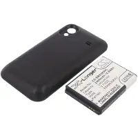 Cameron Sino Samsung GT-S5830 tehoakku erillisellä laajennetulla mustalla takakannella 2400 mAh