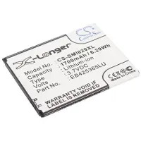 123accu Samsung Galaxy Duos akku 1700 mAh