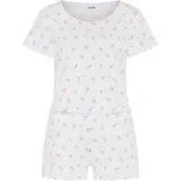 LASCANA Pyjamashortsit valkoinen