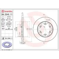 Brembo Jarrulevy (1kpl) 08.C540.11