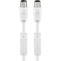 Pro Antenna cable with ferrite (80 dB) 2x shielded