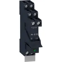 Schneider Electric Zelio rsb plug-in relay premounted in socket with varistor and legend 2 c/o 8a contacts and 230vac supply