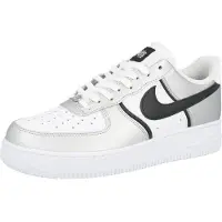 Nike Matalavartiset tennarit 'Air Force 1 '07 LV8' musta / hopea / valkoinen