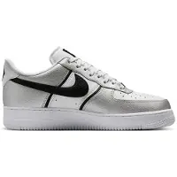 Nike Matalavartiset tennarit 'Air Force 1 '07 LV8' musta / hopea / valkoinen