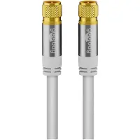 Pro Antennikaapeli 135 dB, 2 m, F-liittimillä, kullatut liittimet
