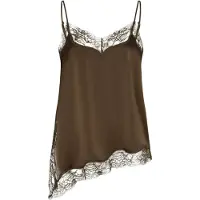 Dante6 -Dawna Bold Satin Lace Camisole - Khaki green - 40
