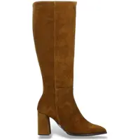 Wonders for woman. M-5442 Charme beige Leather Boots (40), 3 to 5 cm, Zip, Casual