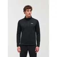 Colmar for man. 83000021-5WU Black half-zip stretch fleece for skiing (L), Casual, Sport, Polyester, Outdoor