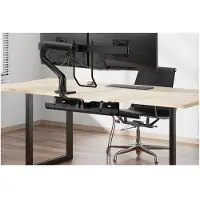 NeoMounts ADS07-122BL CABLE TRAY - SCREW-MOUNTED – UNIVERSAL, BLACK